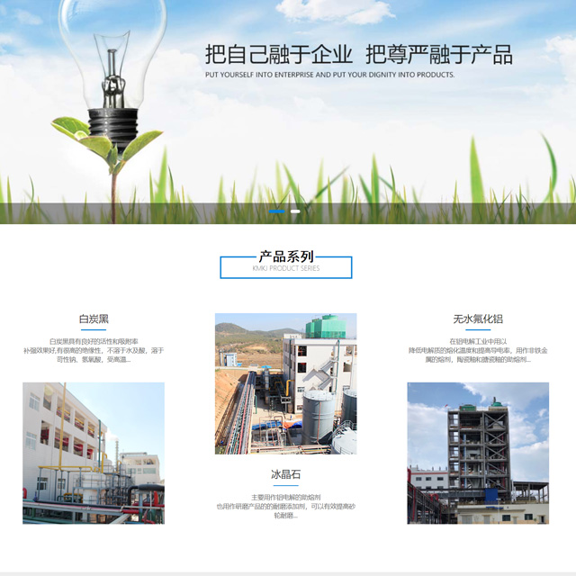 上市公司官网首页截图